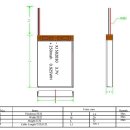 중국 제조_리튬폴리머배터리 kc 인증, 502030 250mAh 3.7V SPEC 비교 이미지