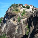 그리스, 바위 위에 세워진 Meteora 수도원 이미지