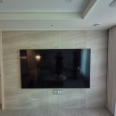 안산푸르지오 브리파크 | 안산 푸르지오 브리파크 플라이토 무드 크림 LED 벽시계 아트월타일 타공 설치 후기
