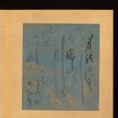 메트로폴리탄 박물관 미술작품 :일본 고미술품 예술 전통문화에서 시 회화는.그림과 서예 예술을 '3절'이라 부른다 이미지