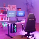 루나랩 컴퓨터책상 거실 서재 1인용 게이밍 책상 블랙커브1200 이미지