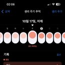 아이폰 건강앱 생리주기 은근 잘맞힘 이미지