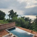 남해 인상 | 남해여행 오션뷰 숙소 빌라드남해 후기 주차, 히노끼, 수영장