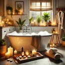 홈에서 즐기는 셀프 피부관리 이미지