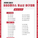 2025 전반기 SSG랜더스 유소년 야구대회 일정표