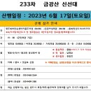 6월(셋째주) - 제233차 "고성 금강산(북설악) 신선대(645m)" 트레킹 이미지