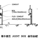 배수펌프 조인트 박스 설치상세도 이미지