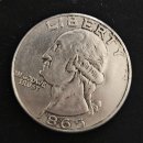 ★★ 1865 United States USA George Washington Dollar Token 이미지