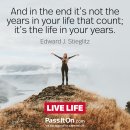 It is not the years in your life but the life in your years that counts 이미지