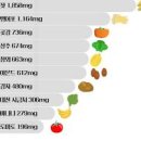 칼륨이 많은 음식 칼륨 적은 음식 이미지