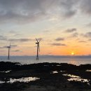 풍차와해넘이 이미지