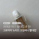 퍼피슈가 | 귀여운 아기 빨대컵 추천! 그로미미 ‘노티드 PPSU 도우퍼피 빨대컵’