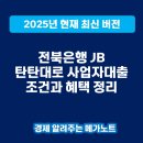 전북은행 JB 탄탄대로 사업자대출 조건과 혜택 정리