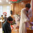 성탄절 예배 및 세례식(2011. 12. 25) -(장귀녀, 김꽃별, 최미애) 유아세례 받은(유예은) 이미지