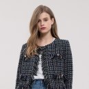 J.O.A tweed fringed mini jacket 이미지