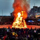 북구 동화천 달집 태우기. 이미지