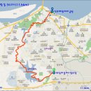 호수공원음악분수버스정류장 사거리 건너편 | 일제 수탈의 아픈 역사를 되새기며 군산을 걷다. 서해랑길 54코스(외당마을-진포해양공원)
