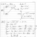 재료역학 연습문제 2.10-5 수평, 수직 변위를 구하라. 이미지