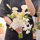수원꽃집 호매실꽃집 금곡동꽃집 시그널 플라워｜화이트 카라 웨딩촬영부케 제작 후기