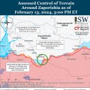러시아 공세 캠페인 평가, 2024년 2월 13일(우크라이나 전황) 이미지