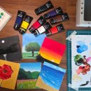 그리기 쉬운 아크릴화 이미지