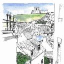 수채화어반스케치 이미지