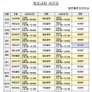 매봉초등학교 충효교실 시간표 이미지