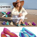 (비오는날필수! 3일배송) Crocs 크록스 우먼 토오픈 플랫슈즈 이미지