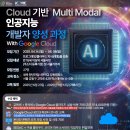 [새싹 강동캠퍼스] 구글 클라우드 기반 Multi Modal 인공지능 개발자 양성 과정 교육생 모집(~6/8) 이미지