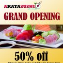 Arata Sushi & Bowl 2 그랜드 오프닝 세일 합니다. 이미지