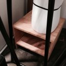 바의자, 이케아 원목식탁, 나무선반,그림액자 이미지