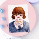 수채화케이크 이미지