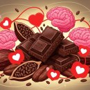 카카오 함량 높은 초콜릿의 건강 효능 이미지