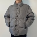 S0028 | 아일랜드 4100010 크링클랩스 NY 리사이클 나일론 윈드 레지스턴트 다운 자켓 그레이 착샷 실측 리뷰 후기