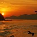 노을바다풍경 이미지