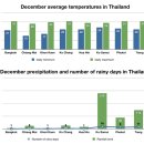 태국 12월 날씨와 강수량 이미지