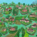 문혜영 작가가 2022년에 완성한 'Canal village. Paradise' 이미지