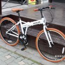 휘슬러 시티폴딩 26인치 자전거 (화이트+브라운) 이미지