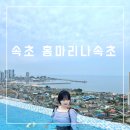 [강원 속초] 홈마리나속초 주니어 스위트룸 오션뷰 루프탑 수영장 조식 호캉스