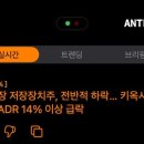 속보) 키옥시아 "미국 ADR주가 14% 이상 급락" 중 이미지