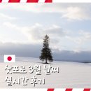 삿뽀로의눈 | 일본 3월 삿포로 여행 날씨 실시간 눈 후기 옷차림 공유