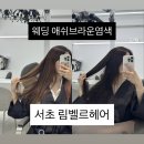 벨르미용실 | 방배역 미용실 림벨르헤어 애쉬브라운 염색 후기, 웨딩촬영 전 대만족❤️