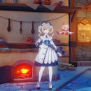 깜꼬치킨 둔촌직영점 | 원신 피자알볼로 콜라보 이벤트 피자 1주차 굿즈(아크릴 스탠드) &amp; 키링 후기