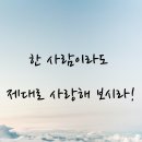 한 사람이라도 제대로 사랑해 보시라 ! 이미지