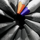 색연필로 그리는 풍경화 이미지