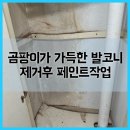용현한국아파트 | 곰팡이가 가득한 발코니 제거후 페인트작업