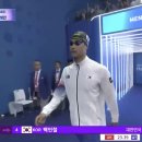 속보) 백인철!! 수영 남자 접영 50m 한국-대회 신기록 세우며 깜짝 금메달!! 이미지