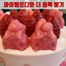 베스킨라빈스고양 | 마이멜로디와 더 듬뿍 딸기 베스킨라빈스 아이스크림케이크 약간 성공 후기