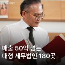 세무법인율곡아세아점 | 매출 50억 넘는 대형 세무법인 180곳