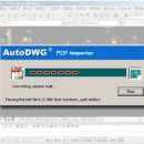 PDF파일을 DWG, DXF캐드파일로 변환 - AutoDWG PDFin PDF to DWG Converter 이미지